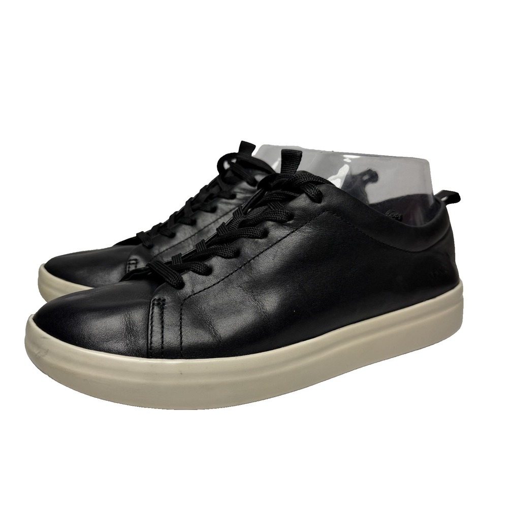 Vionic‎ Paisley Black Leather Lace Up Low Top Casual Sneakers Women's Size 7.5